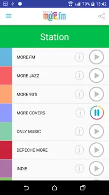 MORE.FM android App screenshot 1